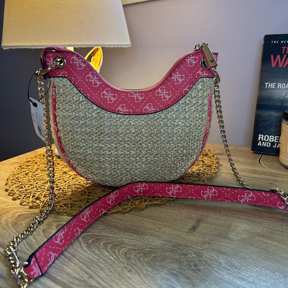 Guess Bags Guess Kastina Raffia Mini Hobo Bag Poshmark